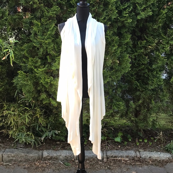 Helmut Lang Draped Sleeveless Cardigan - Picture 2 of 7